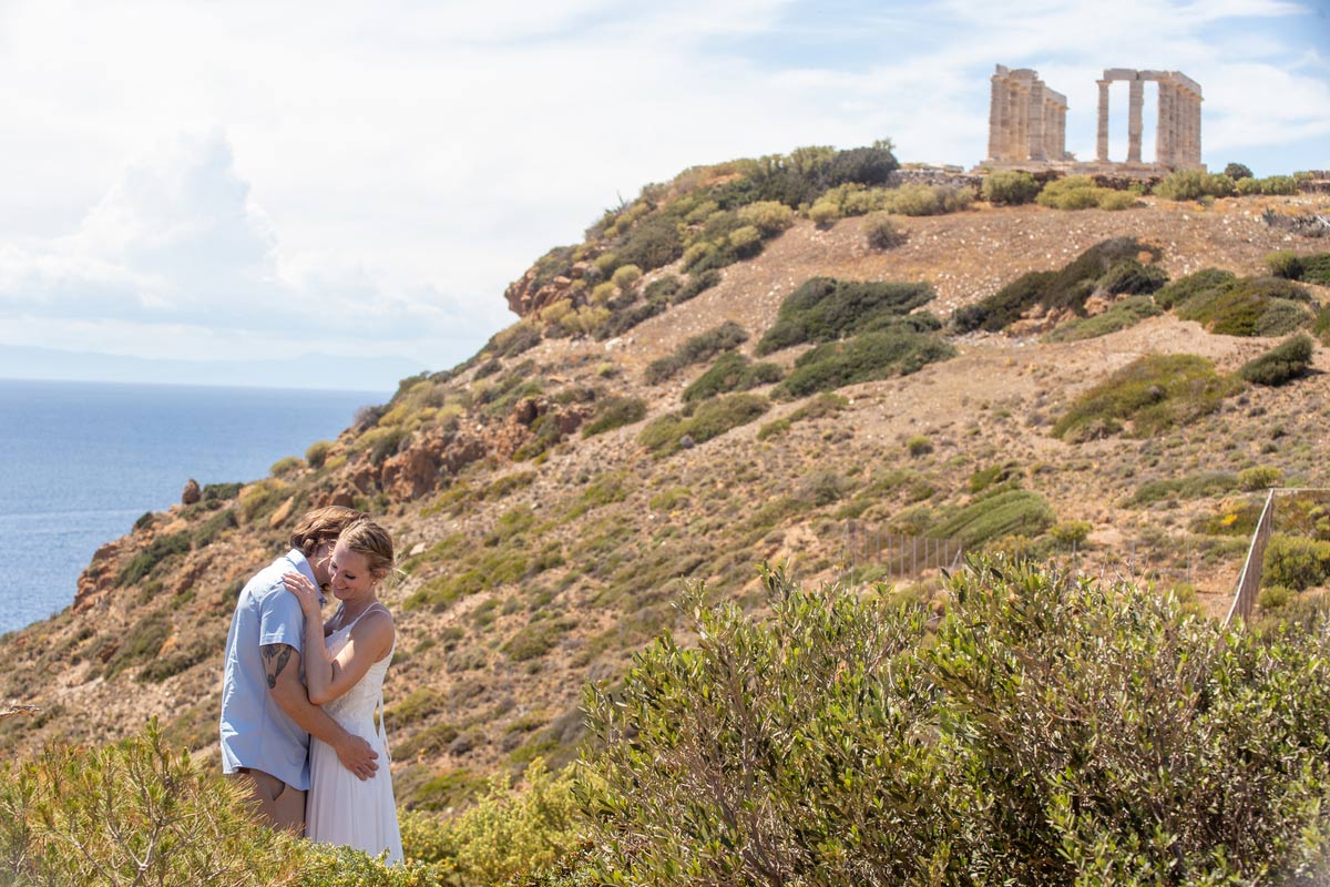 Nate & Emily - Σούνιο : Real Wedding by Destination Photographer Iakovos Strikis